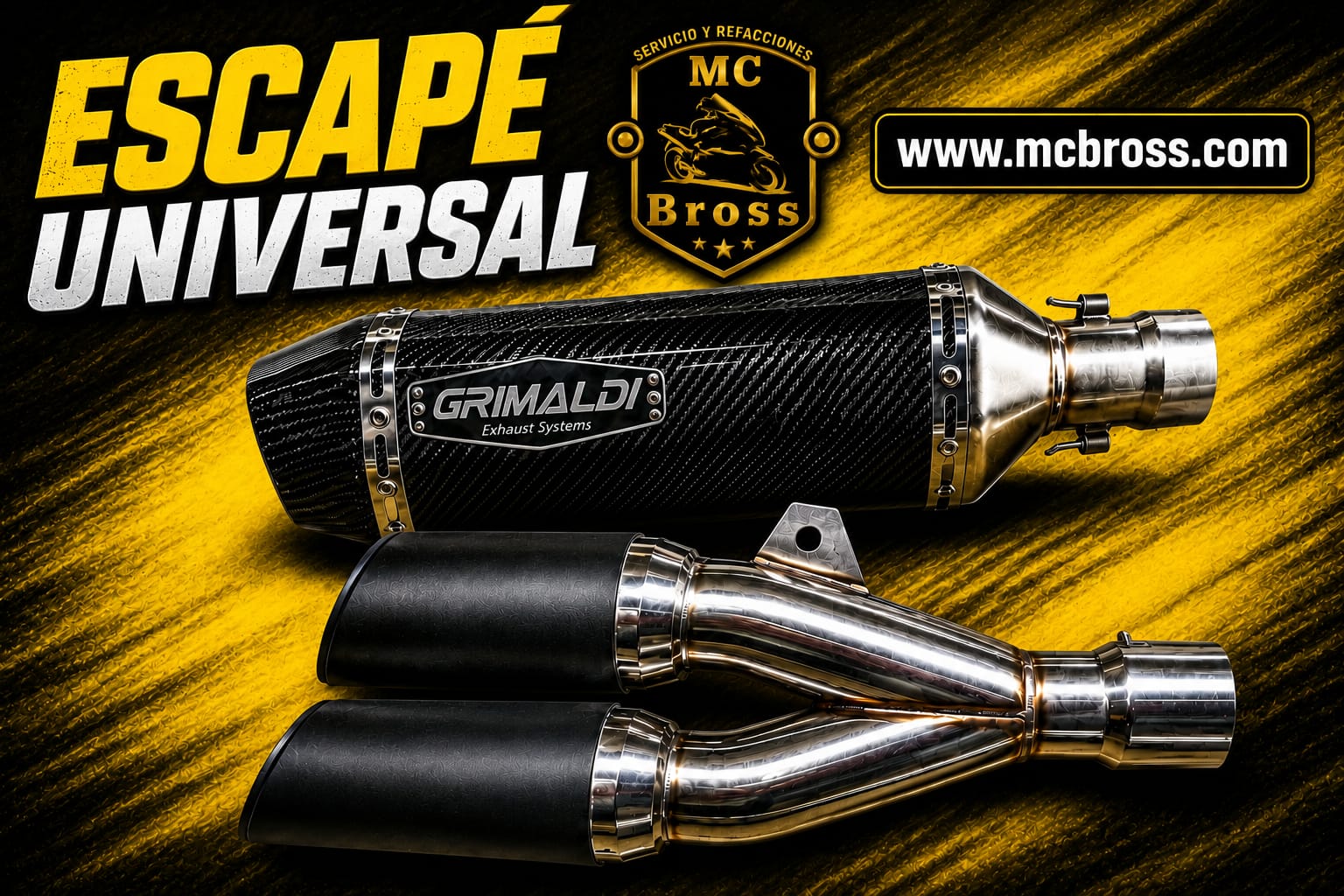 Escape universal Grimaldi Exhaust Systems MCBROSS Temixco